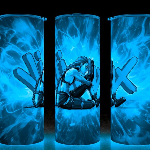 Glow in the Dark Jinx Arcane League of Legends Anime Collection Cup Mug Tumbler - Picture 1 of 4